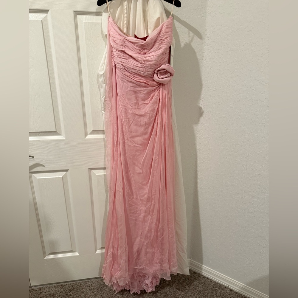 Valentino Strapless Gown in Soft Pink